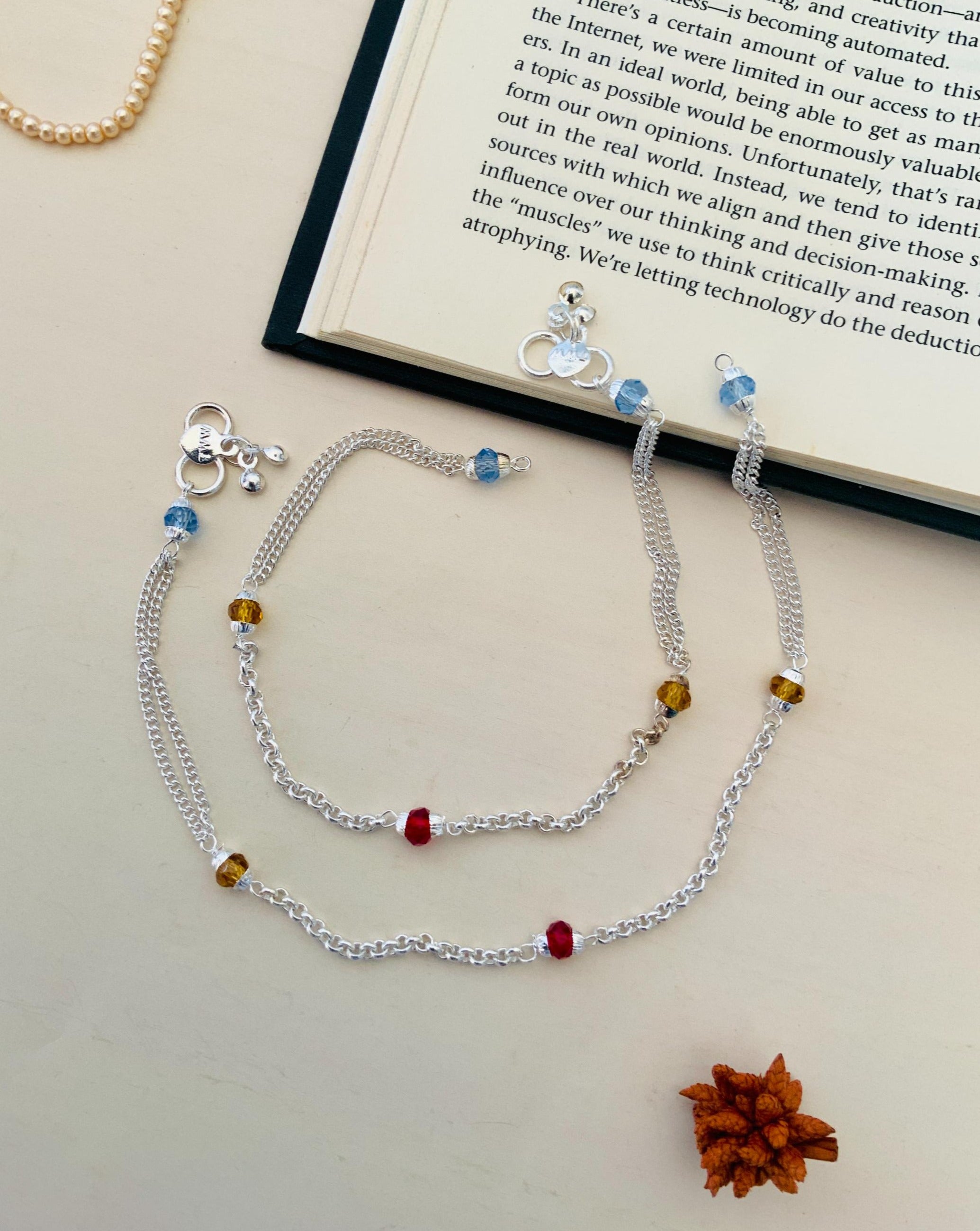 Silver Plated Anklets 