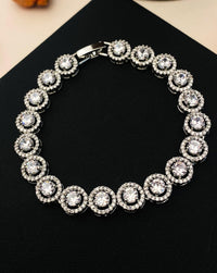 Thumbnail for Elegant High Quality Silver Cz Bracelet - Abdesignsjewellery