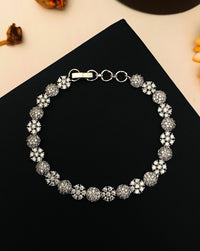 Thumbnail for Attractive Silver American Diamond Bracelet - Abdesignsjewellery