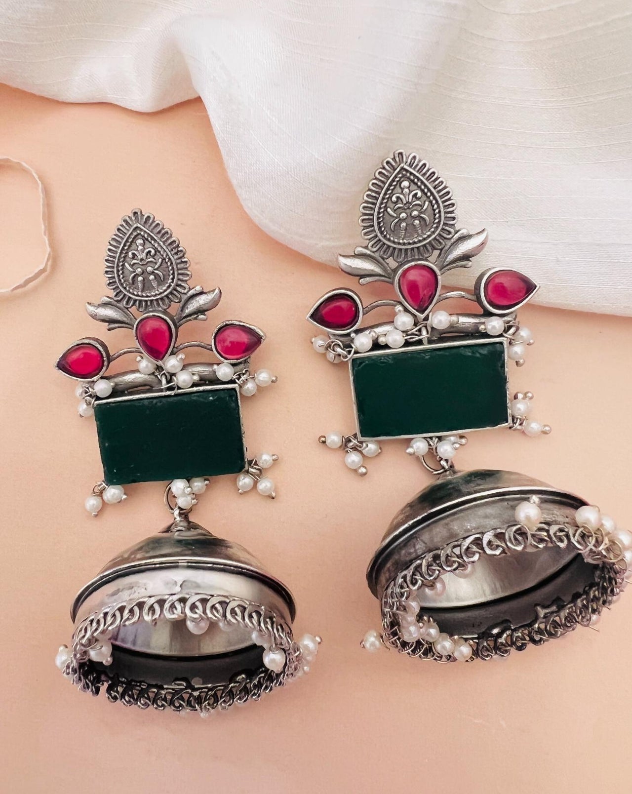 German Silver Jhumka 