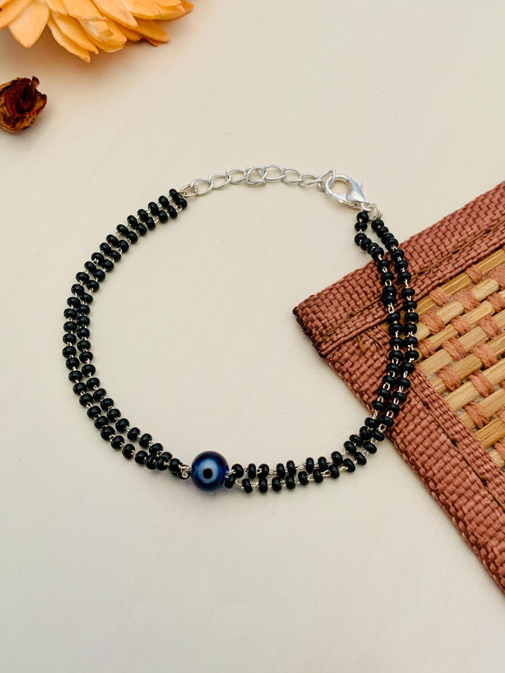 Glorious Evil Eye Mangalsutra Bracelet - Abdesignsjewellery