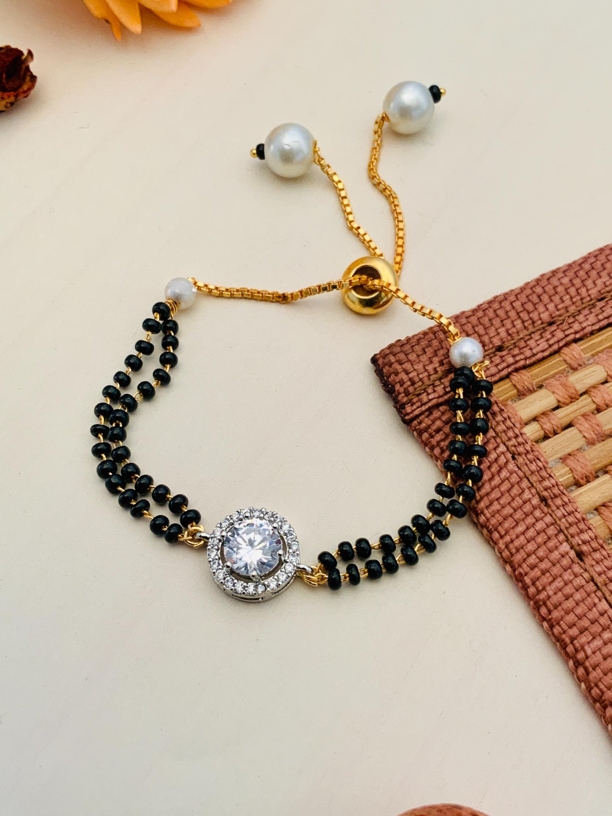 American Diamond Hand Mangalsutra 