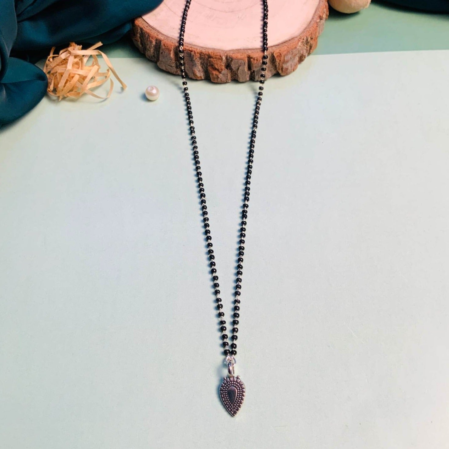 Beautiful Silver Plated Managalsutra - Abdesignsjewellery