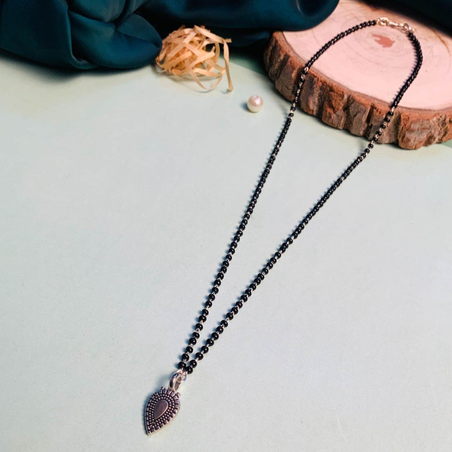 Beautiful Silver Plated Managalsutra - Abdesignsjewellery