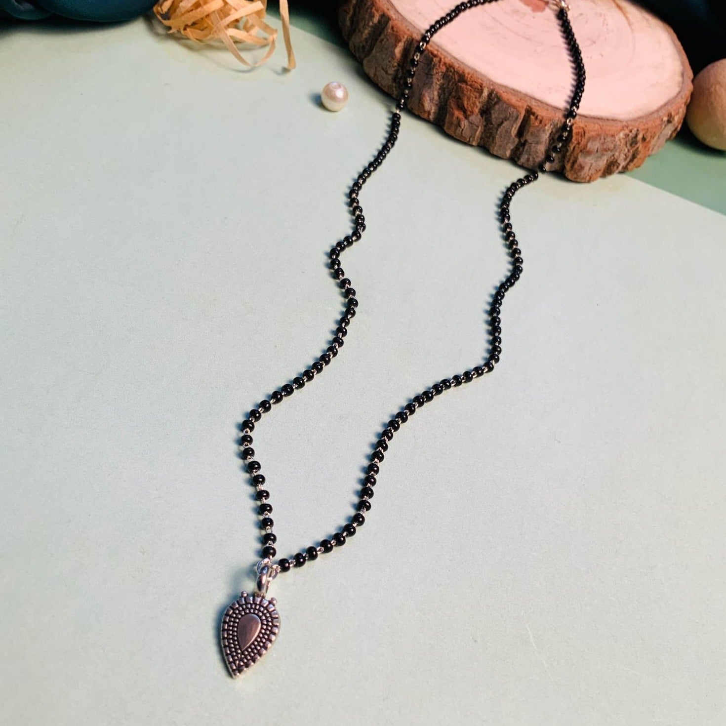 Beautiful Silver Plated Managalsutra - Abdesignsjewellery