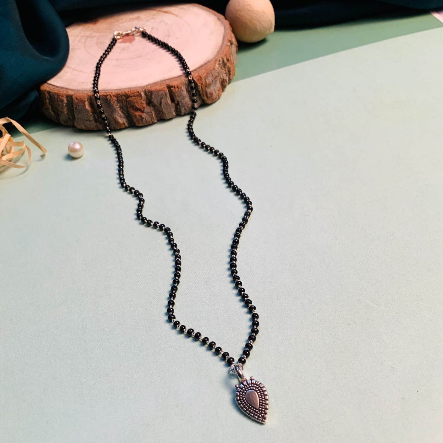 Beautiful Silver Plated Managalsutra - Abdesignsjewellery