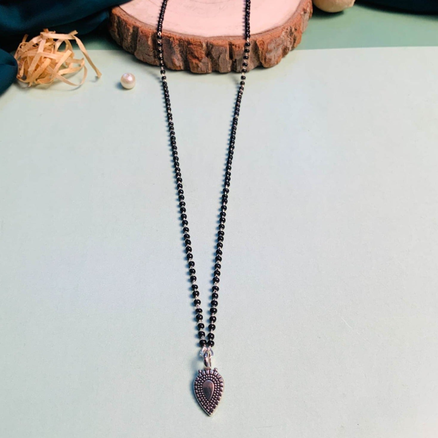 Beautiful Silver Plated Managalsutra - Abdesignsjewellery