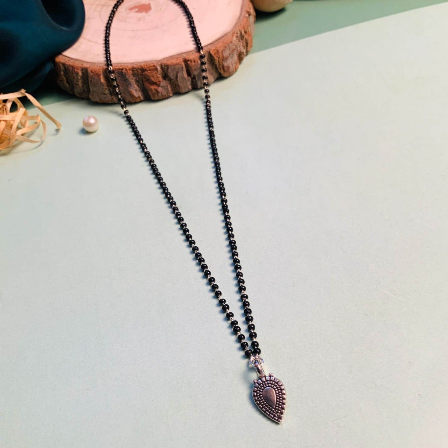 Beautiful Silver Plated Managalsutra - Abdesignsjewellery