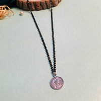 Thumbnail for Minimal Silver Plated Coin Managalsutra - Abdesignsjewellery