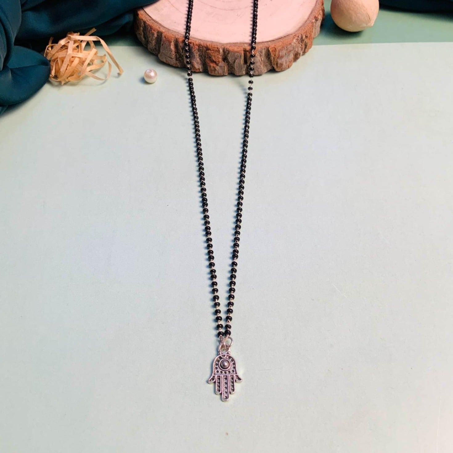 Contemporary Silver Plated Managalsutra - Abdesignsjewellery