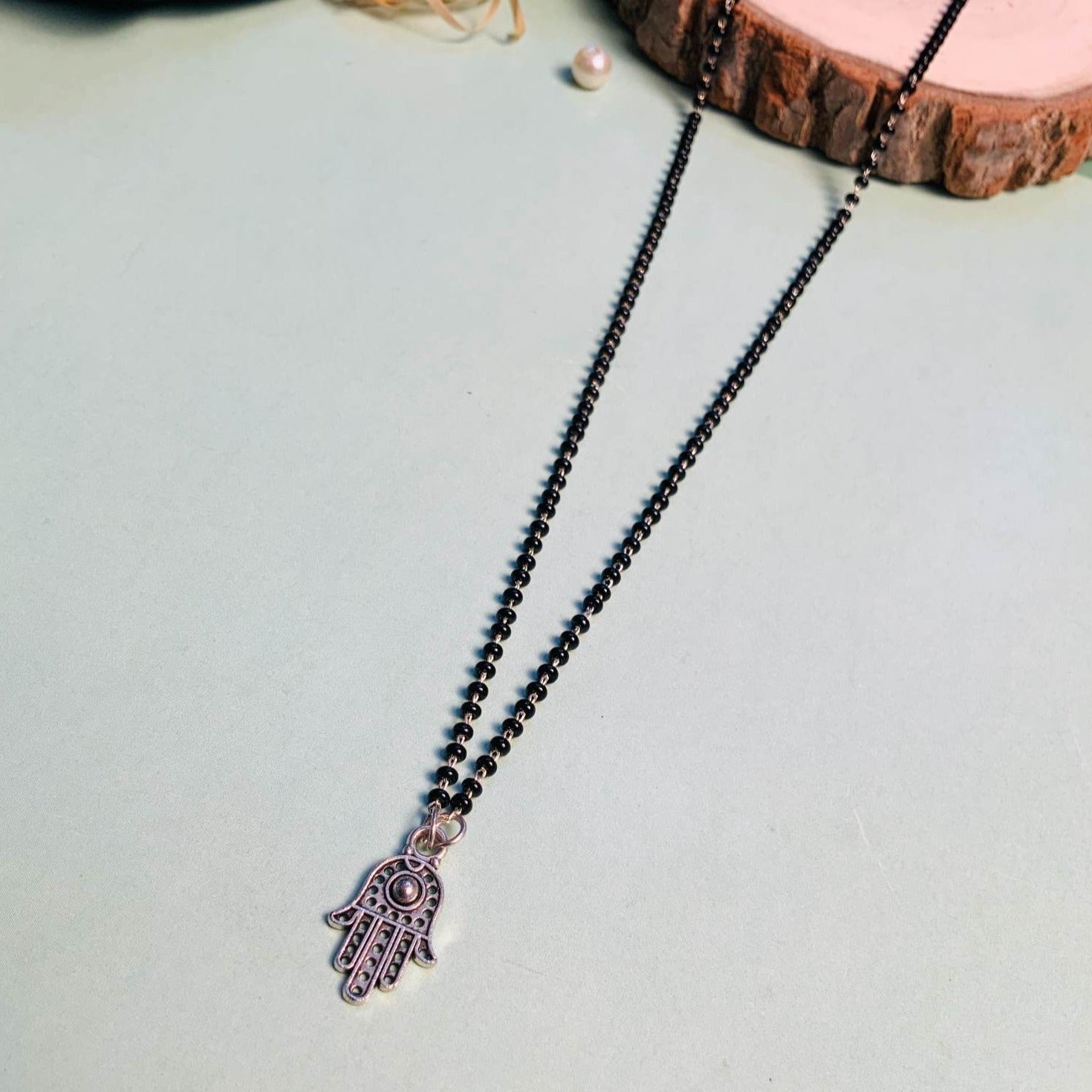 Contemporary Silver Plated Managalsutra - Abdesignsjewellery