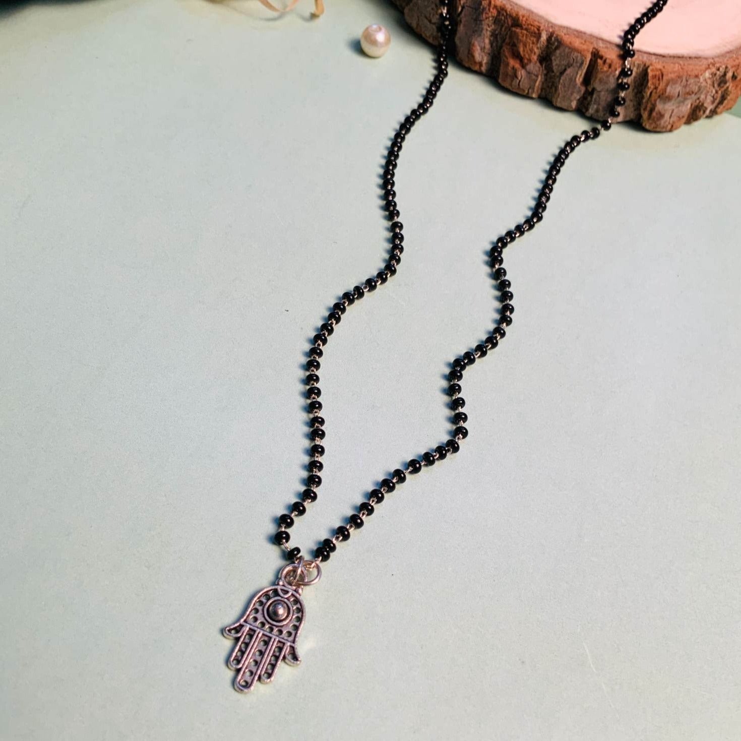 Contemporary Silver Plated Managalsutra - Abdesignsjewellery