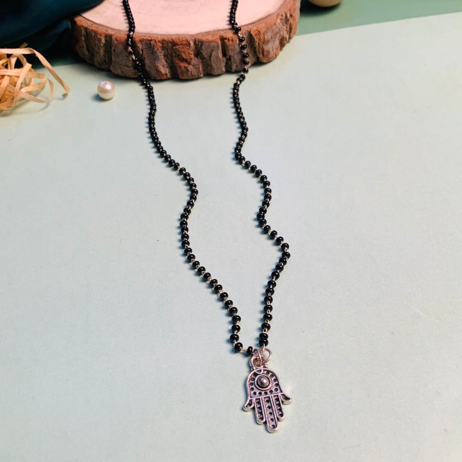 Contemporary Silver Plated Managalsutra - Abdesignsjewellery