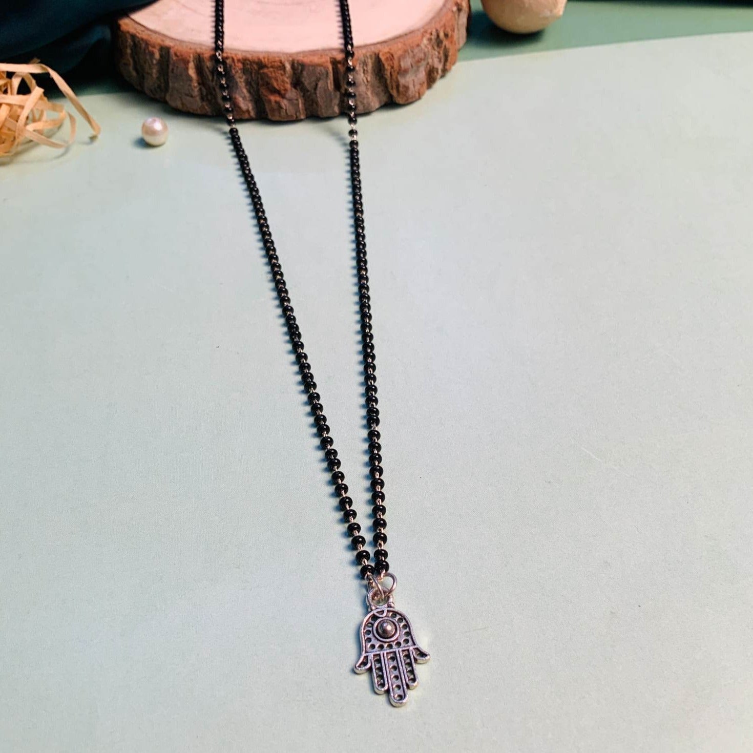 Contemporary Silver Plated Managalsutra - Abdesignsjewellery