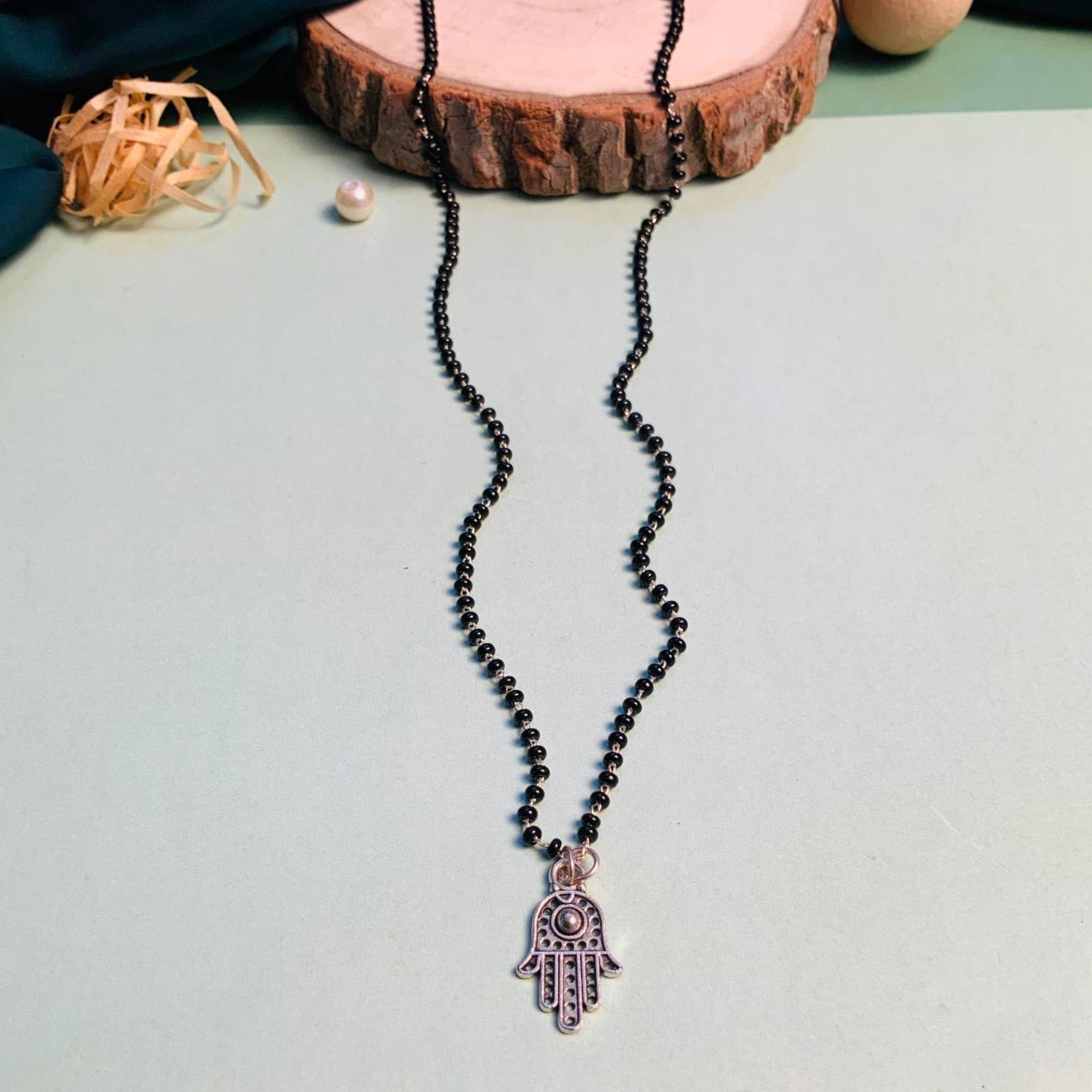 Contemporary Silver Plated Managalsutra - Abdesignsjewellery