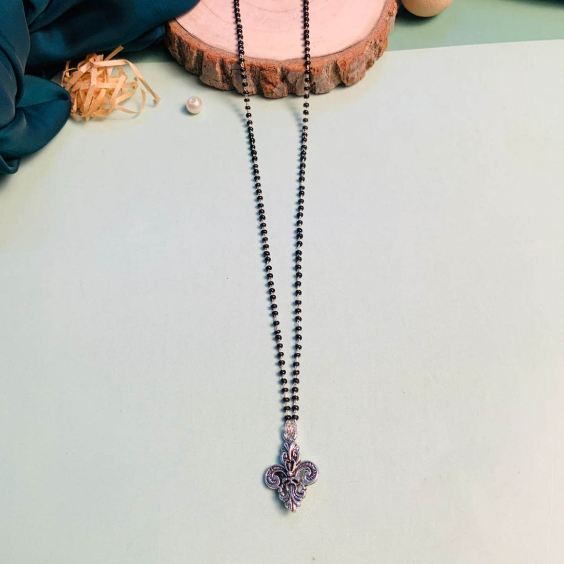 Beautiful Silver Plated Managalsutra - Abdesignsjewellery