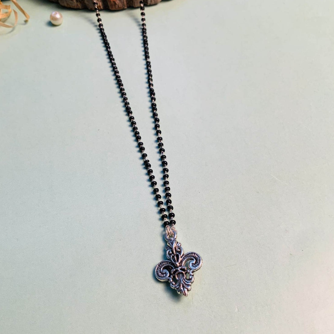 Beautiful Silver Plated Managalsutra - Abdesignsjewellery