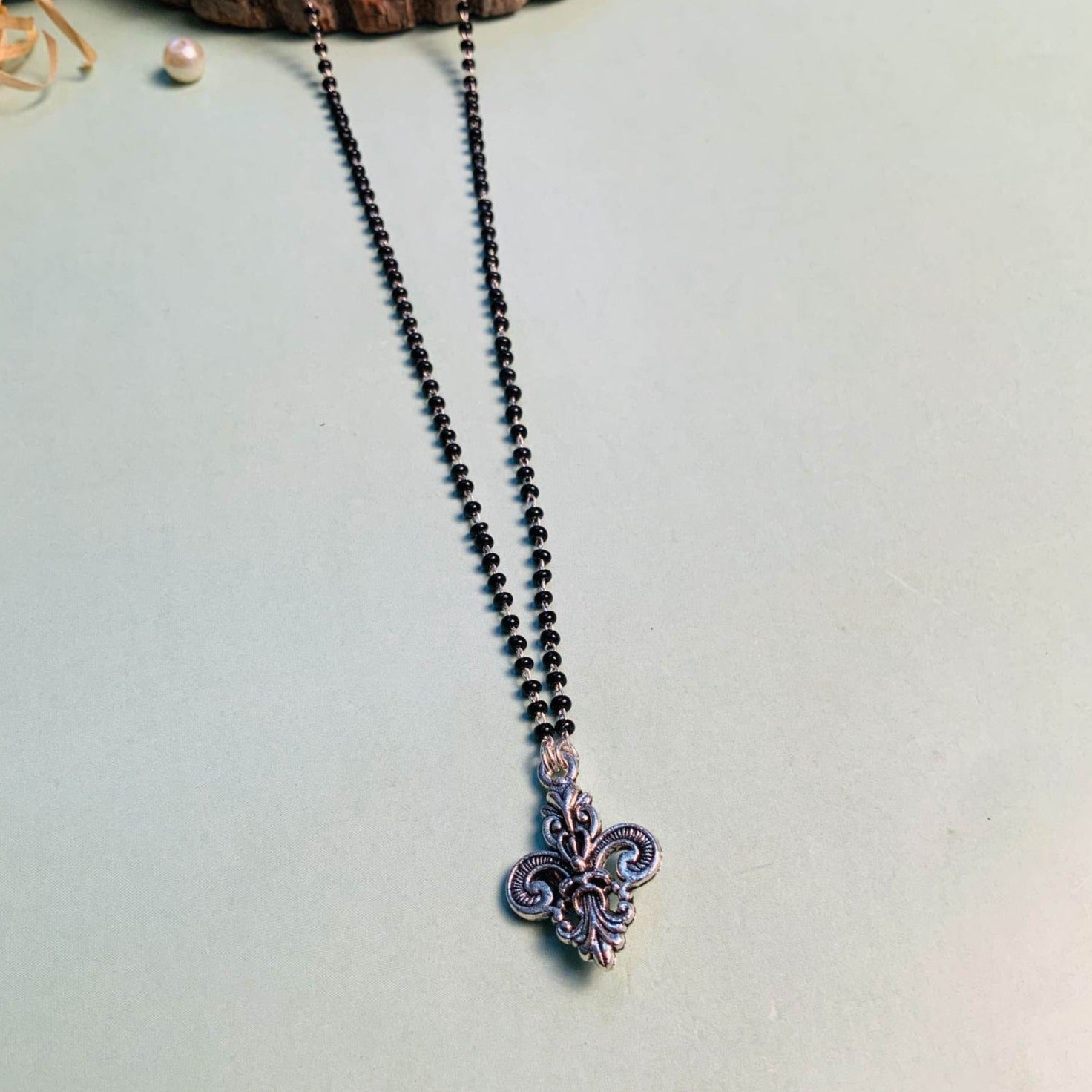 Beautiful Silver Plated Managalsutra - Abdesignsjewellery