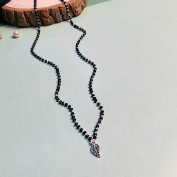 Unique Silver Plated Leaf Managalsutra