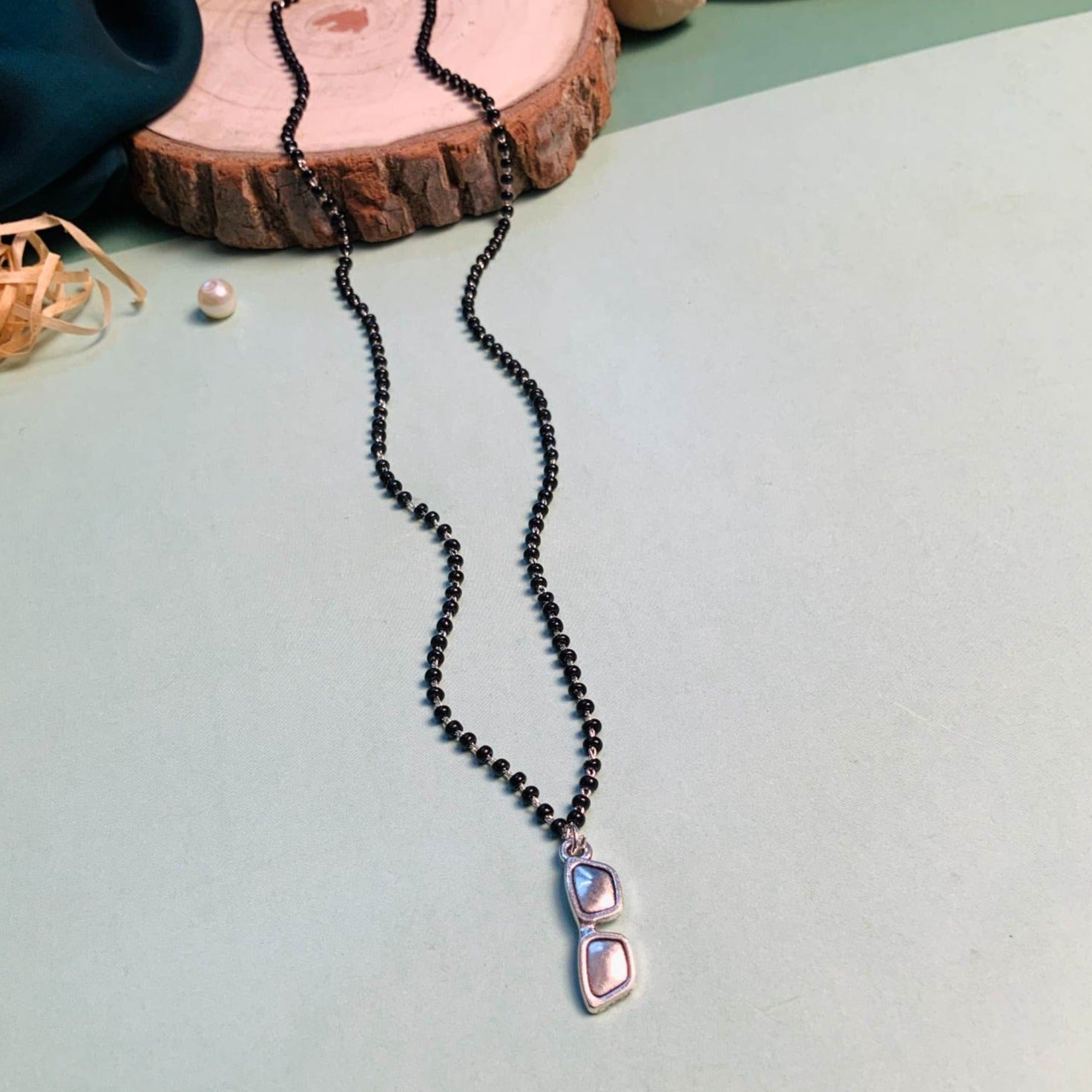 Stunning Silver Plated Managalsutra - Abdesignsjewellery