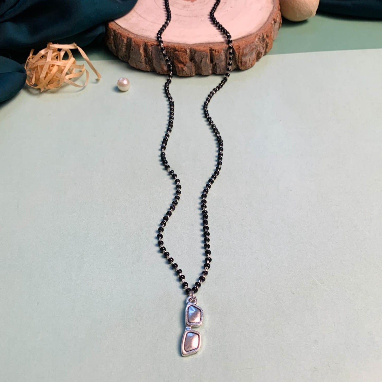 Stunning Silver Plated Managalsutra - Abdesignsjewellery