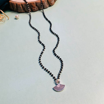 Statement Silver Plated Seashell Managalsutra