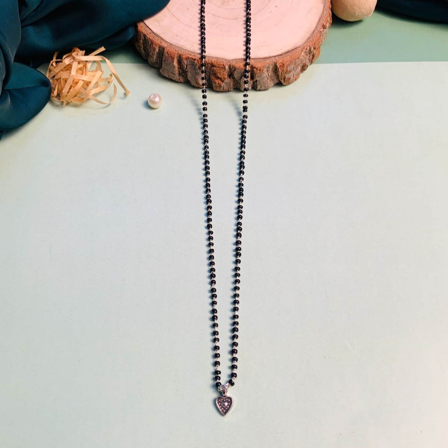 Sweetheart Silver Plated Managalsutra - Abdesignsjewellery