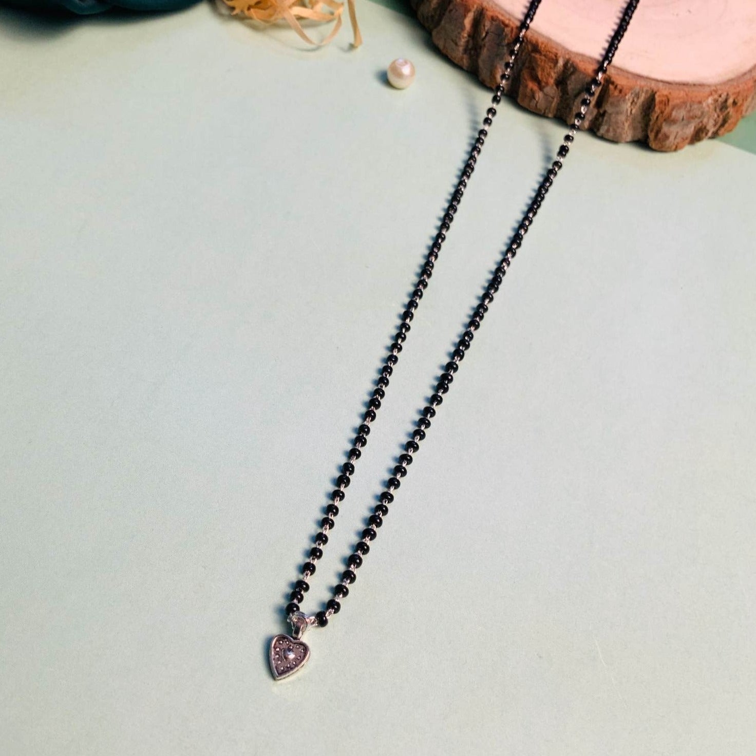 Sweetheart Silver Plated Managalsutra - Abdesignsjewellery