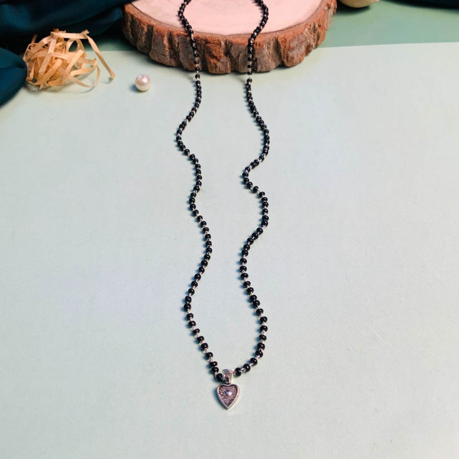 Sweetheart Silver Plated Managalsutra - Abdesignsjewellery