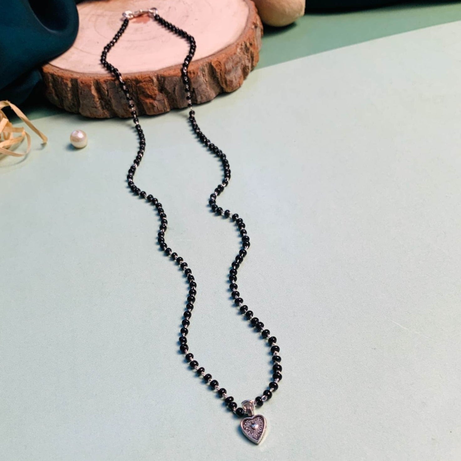 Sweetheart Silver Plated Managalsutra - Abdesignsjewellery