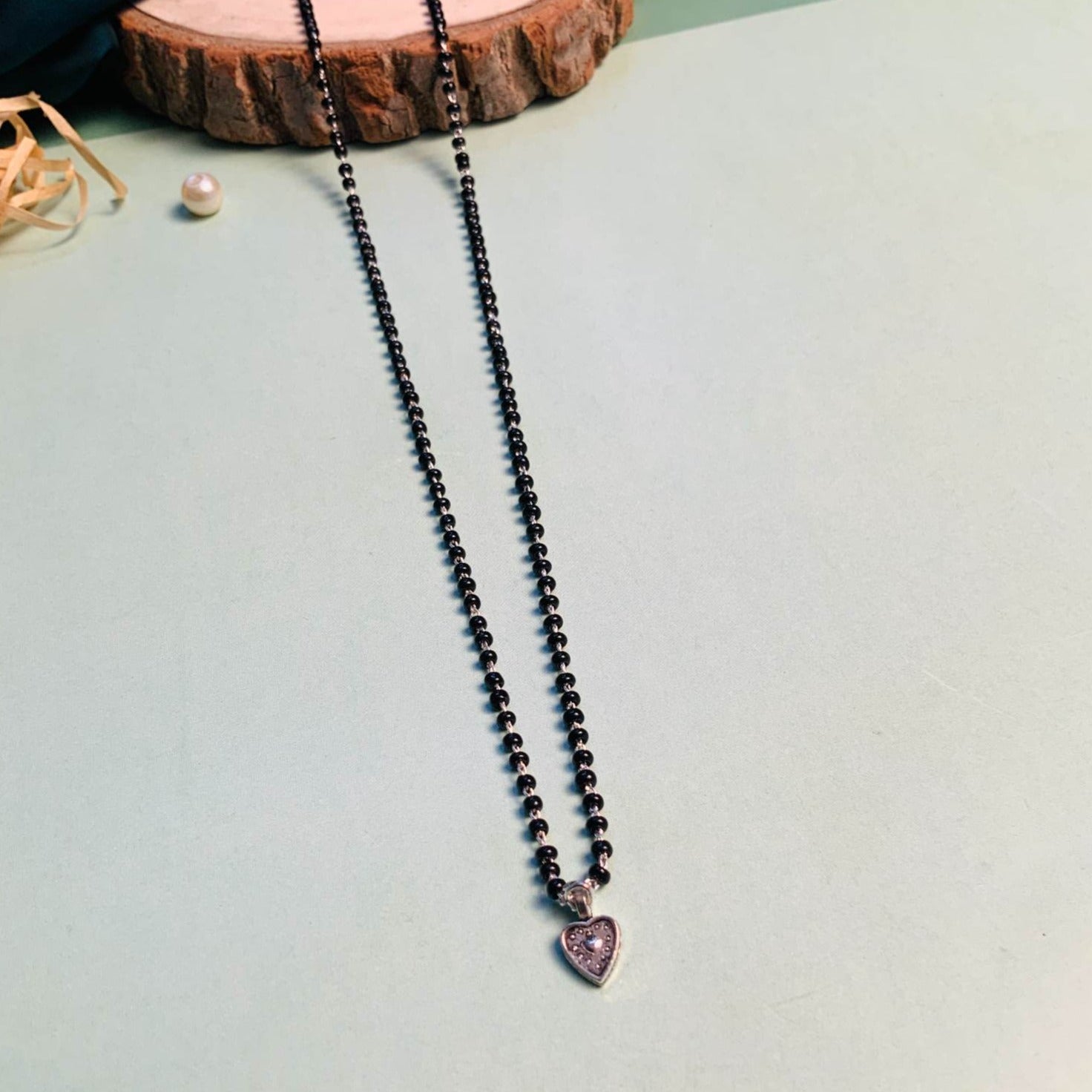 Sweetheart Silver Plated Managalsutra - Abdesignsjewellery