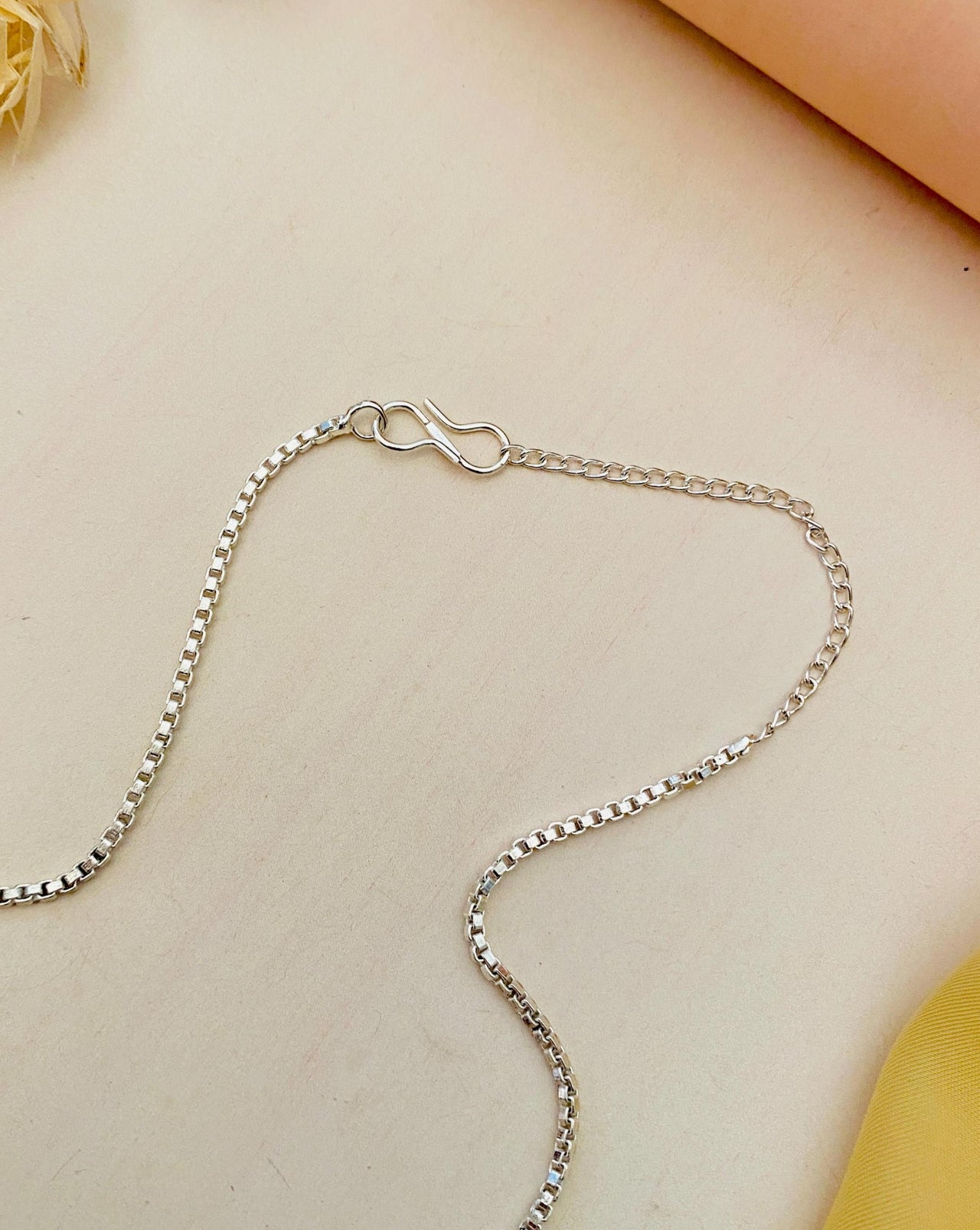 Silver Plated American Diamond Necklace