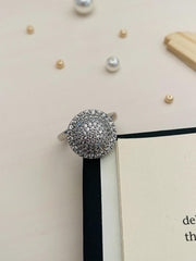 Mesmerising CZ Studded Silver Plated Ring