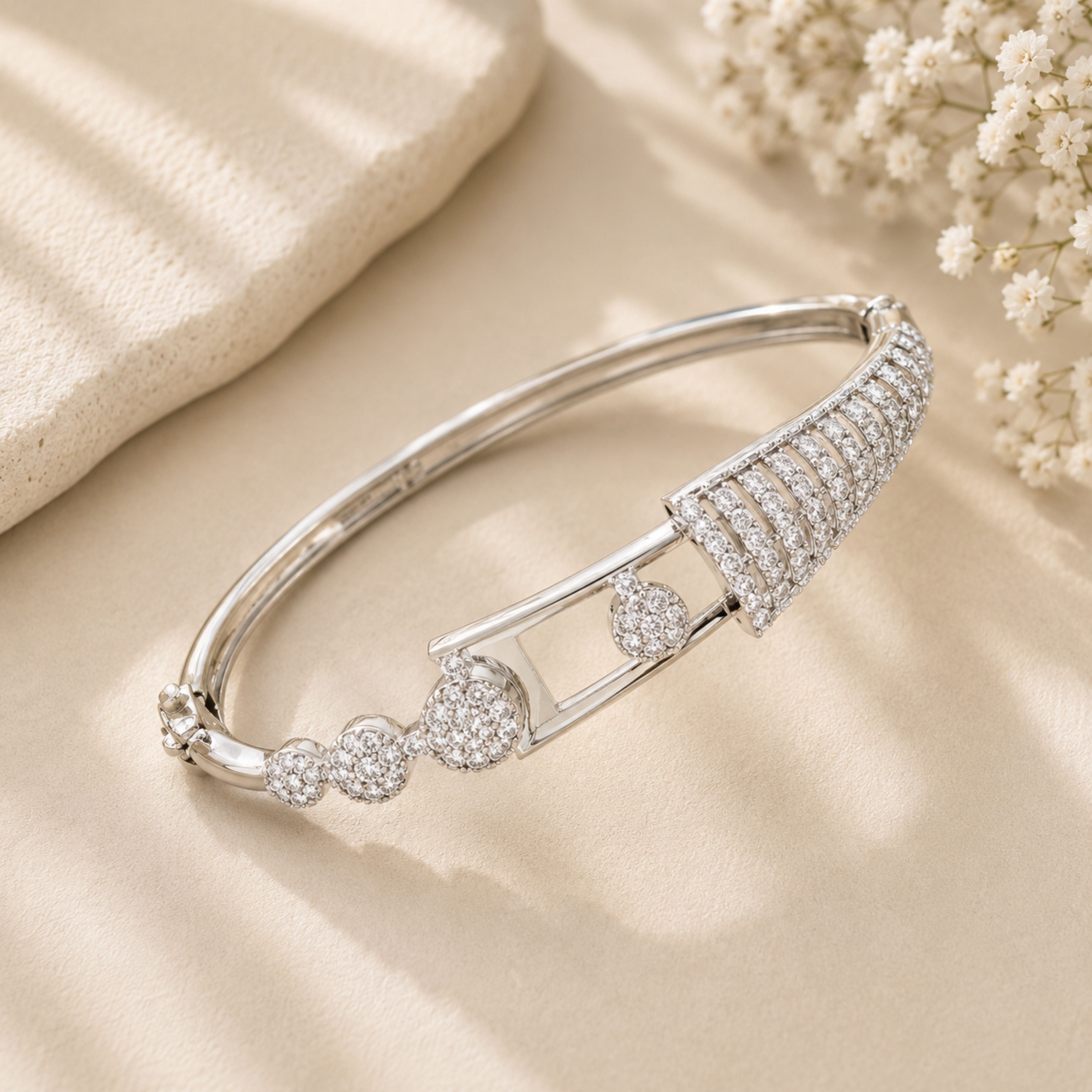Geometric Diamond Look Bracelet – Modern Party Glam | Abdesigns