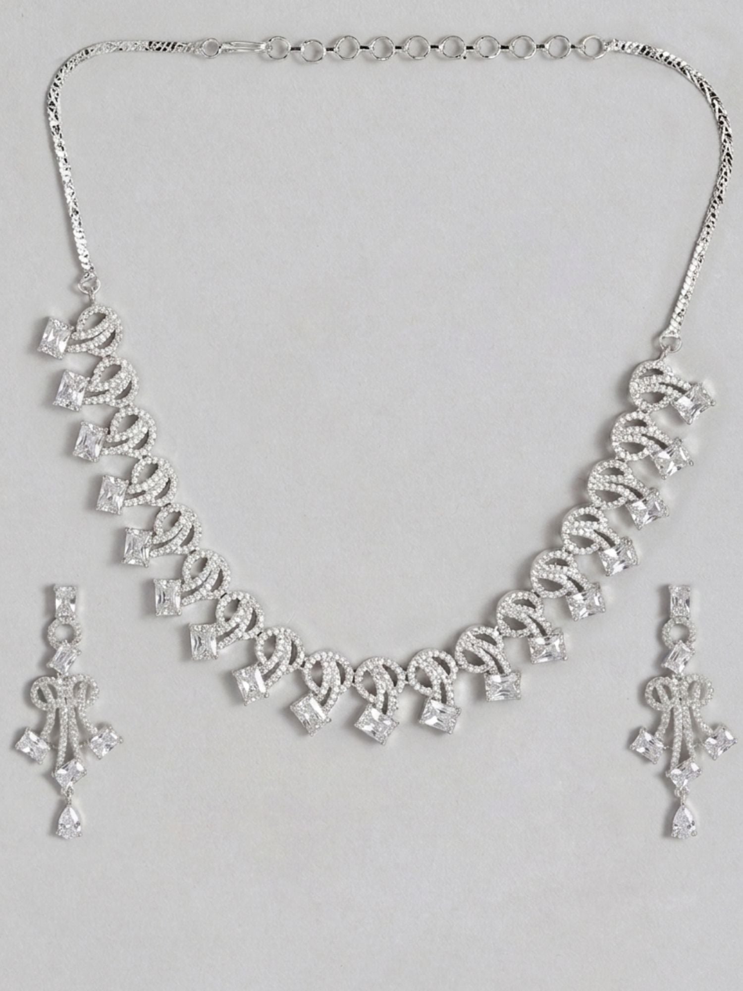 Premium Royal Blue Party Wear Necklace Set
