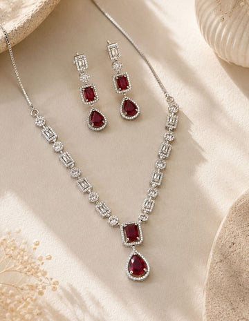 Emerald Crystal Jewellery Set – Premium Party Glam | Abdesigns