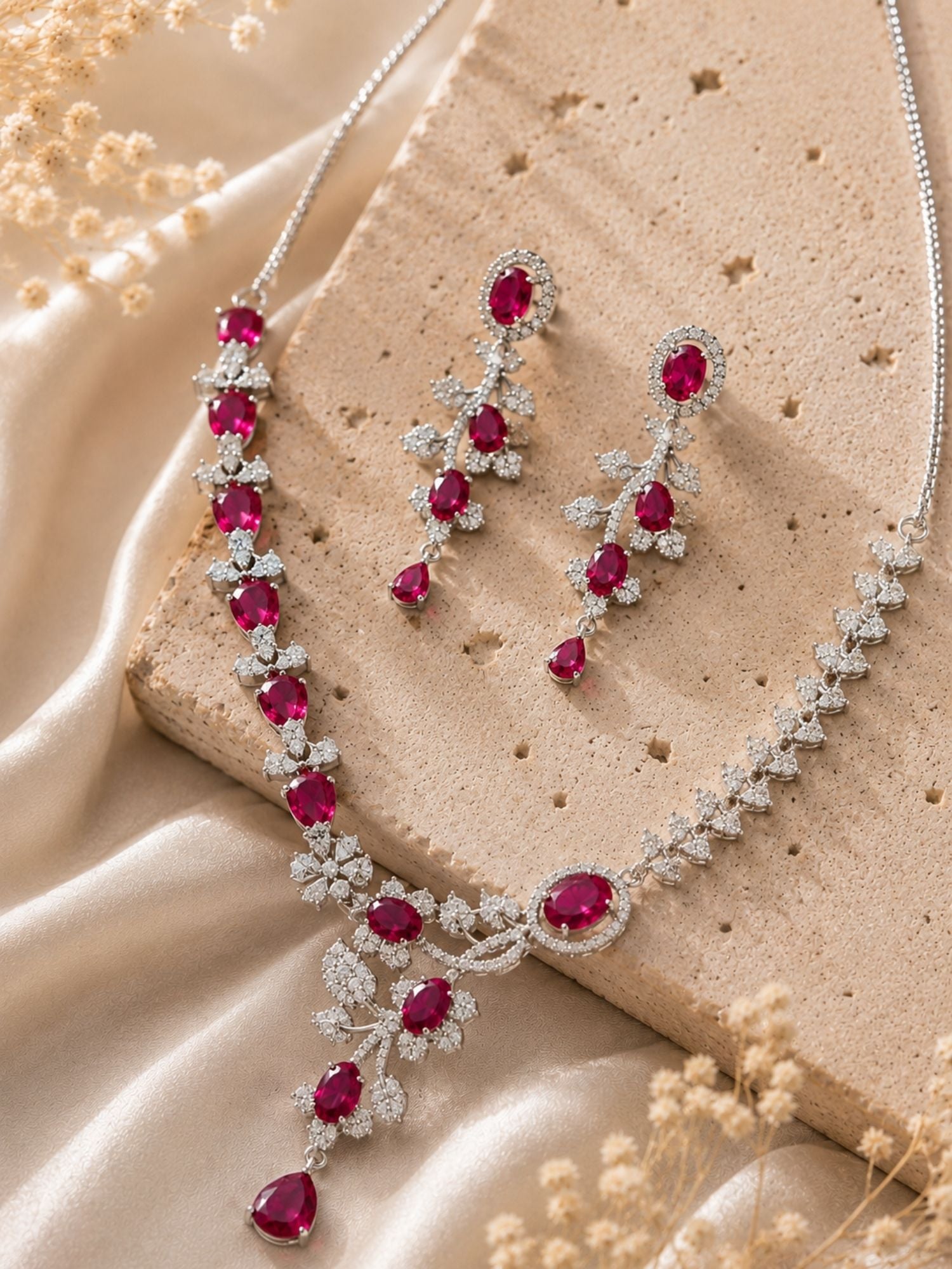 Royal Emerald Stone Jewellery Set – Statement Festive Glam | Abdesigns