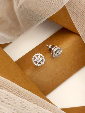 925 Sterling Silver Diamond Studs Earring