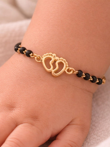 925 Sterling Silver Gold Plated Baby Nazariya Bracelet