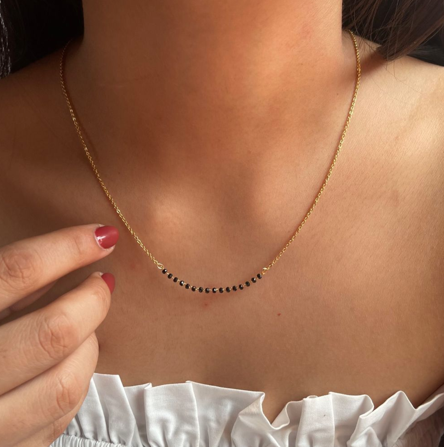 Luxurious Gold Plated American Diamond Mangalsutra Combo