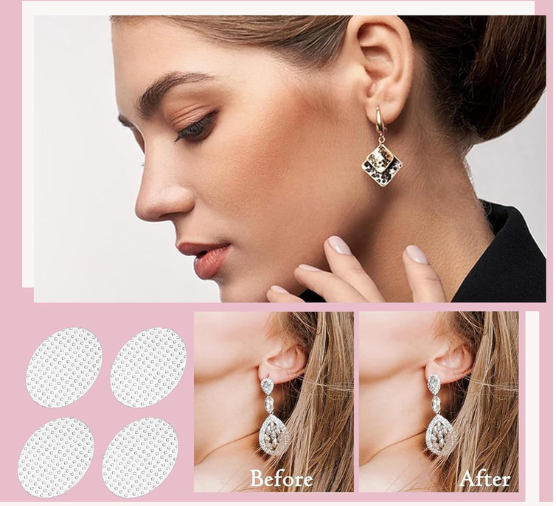 Invisible Ear Lobe Support for Earrings Earlobe Tapes