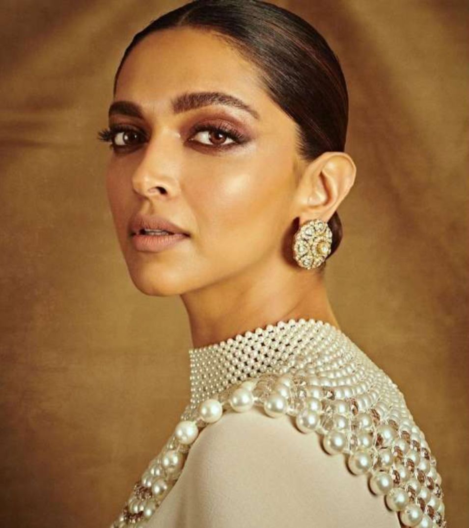 Deepika Padukone Inspired Polki Stud Earrings