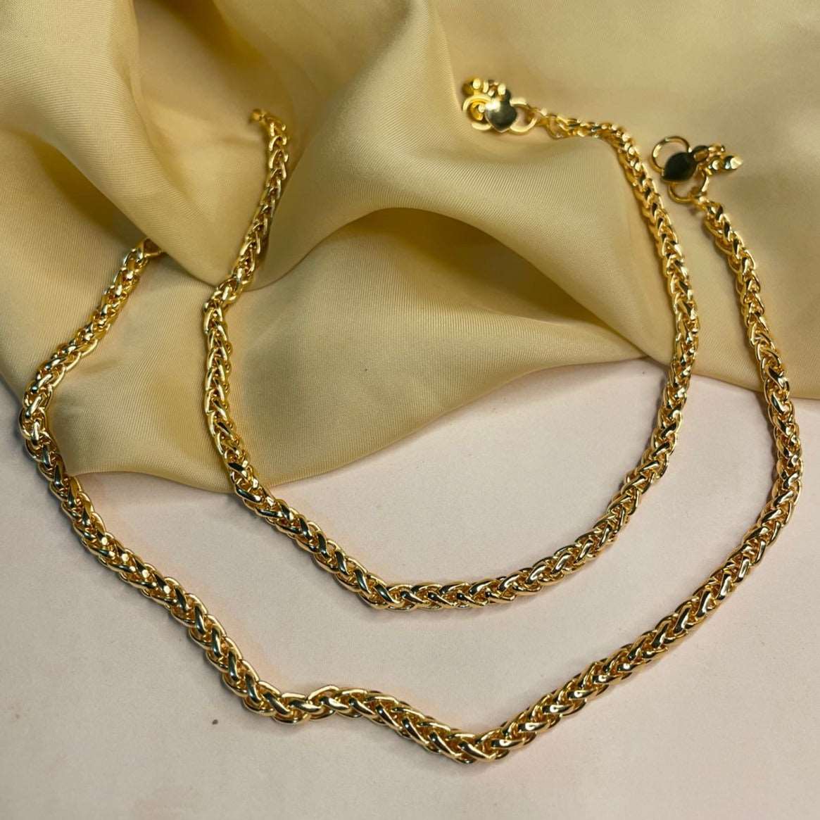 ANTIQUE GOLDEN PLATED ANKLET - Abdesignsjewellery