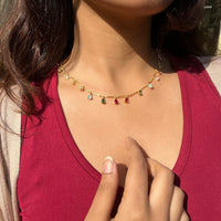 Thumbnail for Unnati Ghosh Multicolour Drops Dailywear Neckpiece