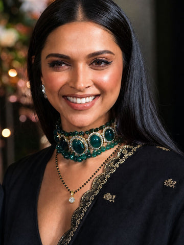 Deepika Padukone Inspired Golden Solitaire Mangalsutra | Abdesigns