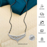 Thumbnail for Buy 925 Silver Diamond Mangalsutra Online