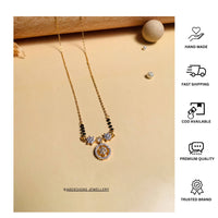 Thumbnail for Gold Plated American Diamond Mangalsutra