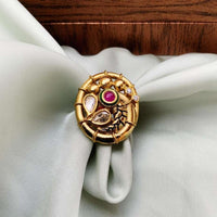 Thumbnail for Antique Round Shape Golden Ring - Abdesignsjewellery