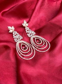 Thumbnail for Amazing Rose Gold American Diamond Earrings - Abdesignsjewellery