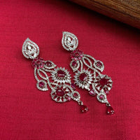 Thumbnail for Amazing Silver American Diamond Earrings - Abdesignsjewellery